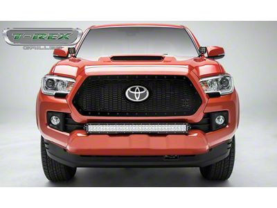T-REX Grilles Stealth Laser X-Metal Series Upper Grille Insert; Black (18-23 Tacoma, Excluding TRD Pro)