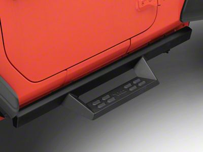 4-Inch Drop Sniper Running Boards; Textured Black (18-25 Jeep Wrangler JL 2-Door)