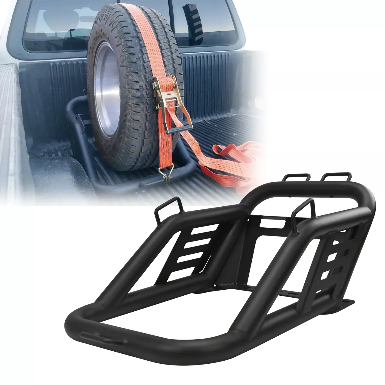 Wall Mounted Tire Storage Rack, Heavy Duty Spare Tire Storage And Hub