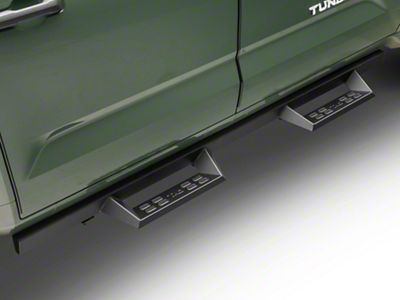 4-Inch Drop Sniper Running Boards; Textured Black (22-25 Tundra CrewMax)