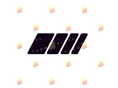 Taco Vinyl 4Wave Decal; All Black Scheme (Universal; Some Adaptation May Be Required)