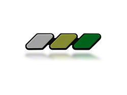 Taco Vinyl Grille Badge; Green Scheme (Universal; Some Adaptation May Be Required)