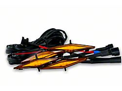Taco Vinyl Grille Lights; Amber (14-21 4Runner TRD Pro)