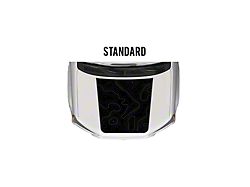 Taco Vinyl Hood Stamp Decal; Black with Gray Topography (10-24 4Runner, Excluding TRD Pro)