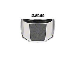 Taco Vinyl Hood Stamp Decal; Gray with Black Topography (10-24 4Runner, Excluding TRD Pro)