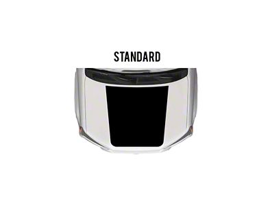 Taco Vinyl Hood Stamp Decal; Satin Black (10-24 4Runner, Excluding TRD Pro)