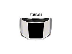 Taco Vinyl Hood Stamp Decal; Satin Black (14-24 4Runner TRD Pro)