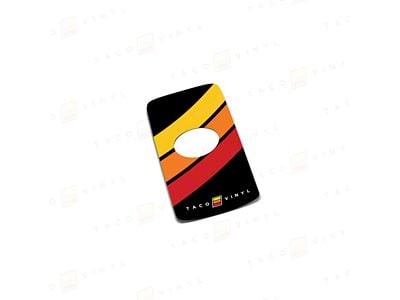 Taco Vinyl Key Fob Decal; Heritage Stripes Diagonal (20-24 4Runner)
