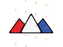 Taco Vinyl Mountain Grille Badge; American (Universal; Some Adaptation May Be Required)