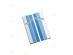 Taco Vinyl Rear Window Stripes; Blue Scheme (10-24 4Runner)