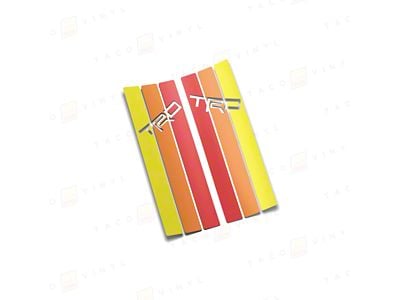 Taco Vinyl Rear Window Stripes; Classic Scheme (10-24 4Runner)