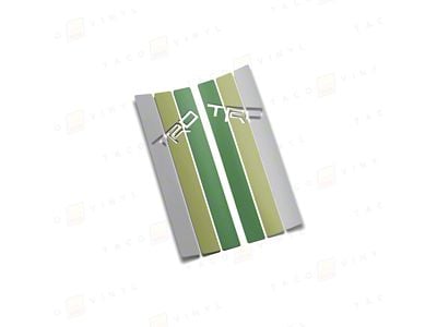 Taco Vinyl Rear Window Stripes; Green Scheme (10-24 4Runner)