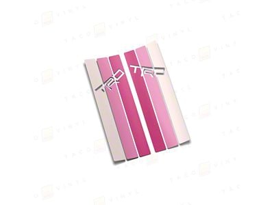 Taco Vinyl Rear Window Stripes; Pink Scheme (10-24 4Runner)