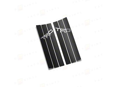 Taco Vinyl Rear Window Stripes; SATIN Black (10-24 4Runner)