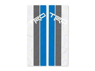 Taco Vinyl Rear Window Stripes with Topography; Bermuda Scheme (10-24 4Runner)