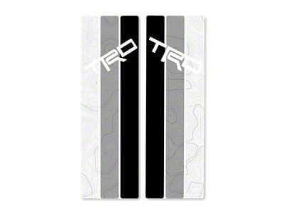 Taco Vinyl Rear Window Stripes with Topography; Trevor Scheme (10-24 4Runner)