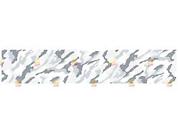 Taco Vinyl Roof Rack Wind Deflector Wrap; 52-Inch; Gray/White Camo (Universal; Some Adaptation May Be Required)