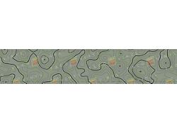 Taco Vinyl Roof Rack Wind Deflector Wrap; 58-Inch; Lunar Rock With Black Topo (Universal; Some Adaptation May Be Required)