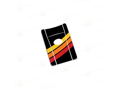 Taco Vinyl Slim Key Fob Decal; Heritage Stripes Diagonal (2025 4Runner)
