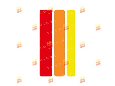 Taco Vinyl Small Universal Stripes; Classic Scheme (Universal; Some Adaptation May Be Required)
