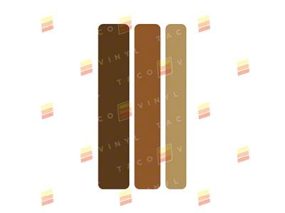 Taco Vinyl Small Universal Stripes; Desert Scheme (Universal; Some Adaptation May Be Required)