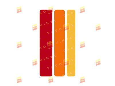 Taco Vinyl Small Universal Stripes; Heritage Scheme (Universal; Some Adaptation May Be Required)