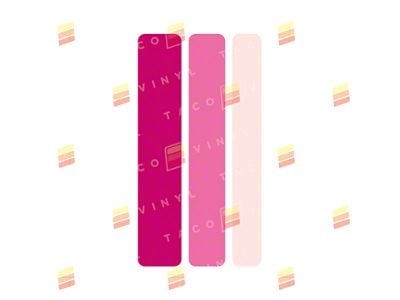 Taco Vinyl Small Universal Stripes; Pink Scheme (Universal; Some Adaptation May Be Required)