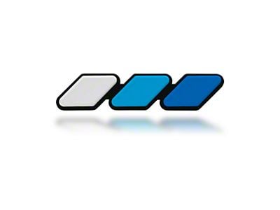 Taco Vinyl Grille Badge; Blue Scheme (Universal; Some Adaptation May Be Required)