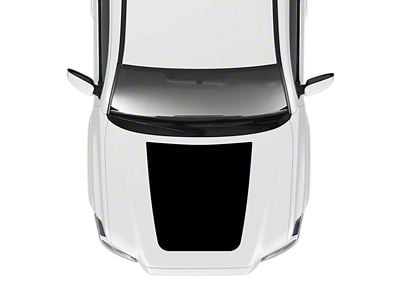 Taco Vinyl Hood Stamp Decal; All Gloss Black (16-23 Tacoma SR5, TRD Off-Road)