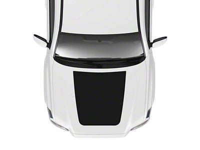 Taco Vinyl Hood Stamp Decal; All Satin Black (16-23 Tacoma SR5, TRD Off-Road)
