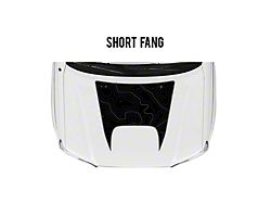 Taco Vinyl Hood Stamp Decal; Black with Gray Topography (05-15 Tacoma w/ Hood Scoop)