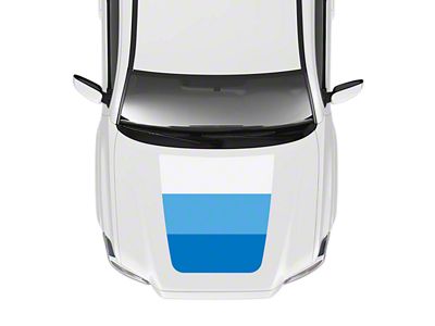 Taco Vinyl Hood Stamp Decal; Blue (16-23 Tacoma SR5, TRD Off-Road)
