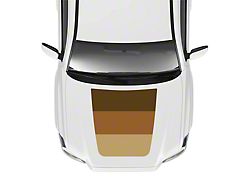 Taco Vinyl Hood Stamp Decal; Desert (16-23 Tacoma SR5, TRD Off-Road)