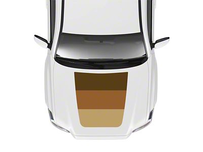 Taco Vinyl Hood Stamp Decal; Desert (16-23 Tacoma SR5, TRD Off-Road)