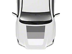 Taco Vinyl Hood Stamp Decal; Gray (16-23 Tacoma SR5, TRD Off-Road)