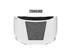Taco Vinyl Hood Stamp Decal; Gray with Black Topography (05-15 Tacoma w/o Hood Scoop)