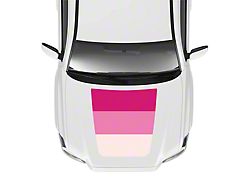 Taco Vinyl Hood Stamp Decal; Pink (16-23 Tacoma SR5, TRD Off-Road)
