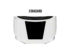 Taco Vinyl Hood Stamp Decal; Satin Black (05-15 Tacoma w/o Hood Scoop)