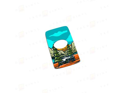 Taco Vinyl Key Fob Decal; 3rd Gen Tacoma (16-23 Tacoma)