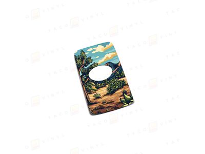 Taco Vinyl Key Fob Decal; Desert Landscape (16-23 Tacoma)