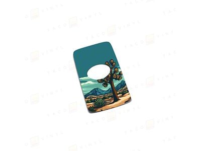Taco Vinyl Key Fob Decal; Joshua Tree Desert (16-23 Tacoma)