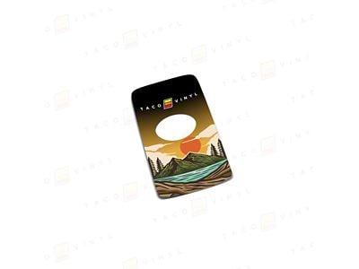 Taco Vinyl Key Fob Decal; Lake Sunset (16-23 Tacoma)
