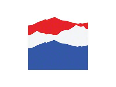 Taco Vinyl Tailgate Mountain Decal; American Scheme (16-23 Tacoma)