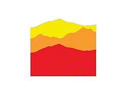 Taco Vinyl Tailgate Mountain Decal; Classic Scheme (16-23 Tacoma)
