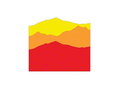 Taco Vinyl Tailgate Mountain Decal; Classic Scheme (16-23 Tacoma)
