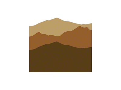 Taco Vinyl Tailgate Mountain Decal; Desert Scheme (16-23 Tacoma)
