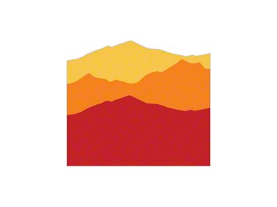 Taco Vinyl Tailgate Mountain Decal; Heritage Scheme (16-23 Tacoma)
