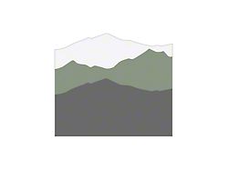 Taco Vinyl Tailgate Mountain Decal; Lunar Rock Scheme (16-23 Tacoma)