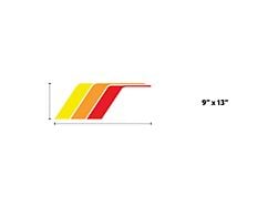 Taco Vinyl Universal Retro Side Stripes; 9-Inch; Classic Scheme (05-23 Tacoma)