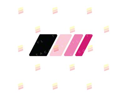 Taco Vinyl 4Wave Decal; Pink Scheme (Universal; Some Adaptation May Be Required)